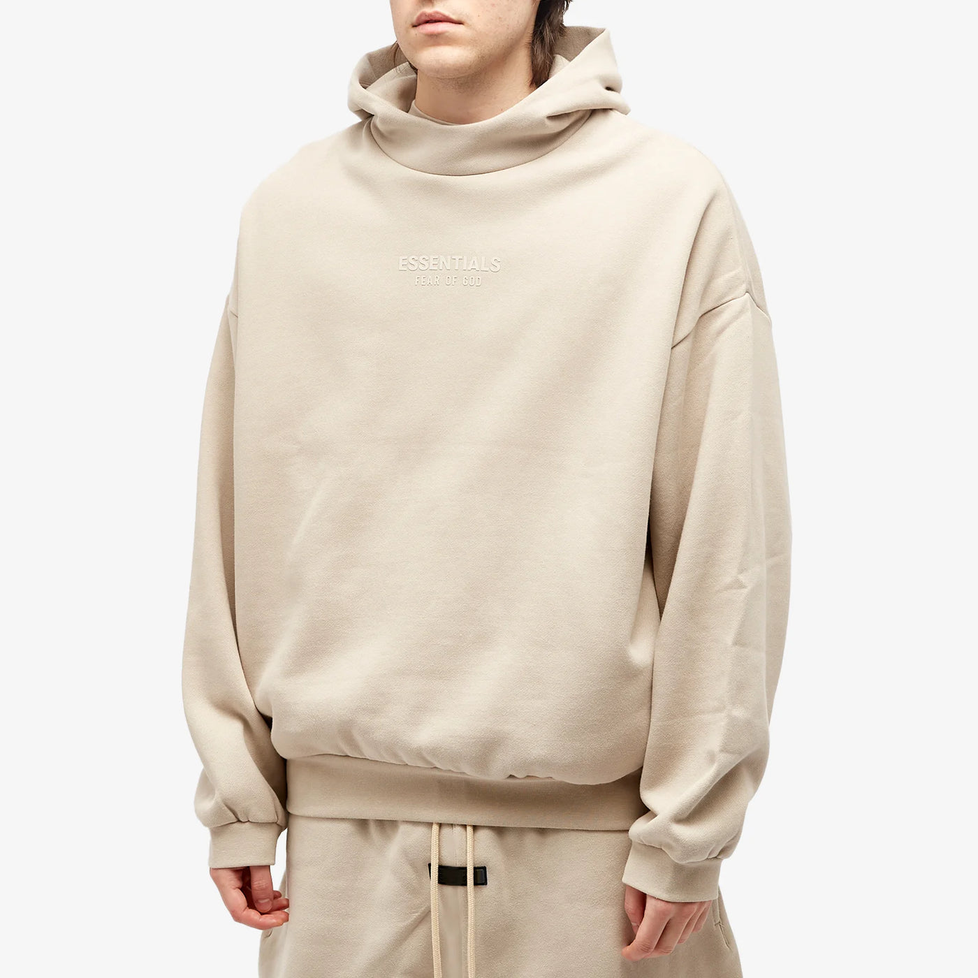 Fear Of God Essentials Hoodie  Silver Cloud