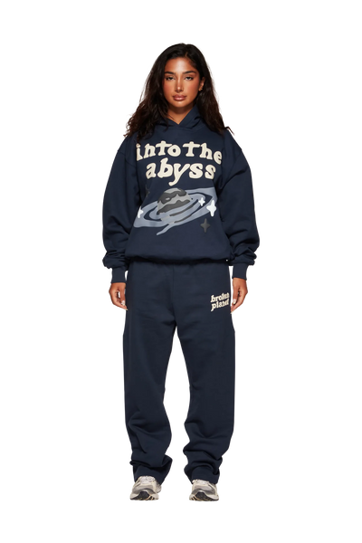 Broken Planet Into The Abyss Outer Space Blue tracksuit set