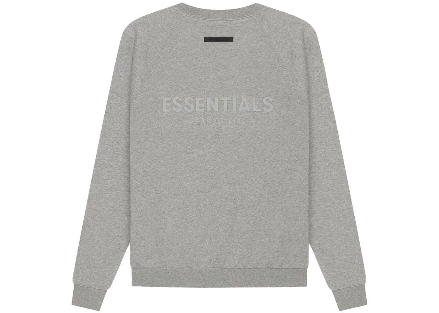 Essentials Fear Of God Crew Sweat Dark Heather Oatmeal ss21