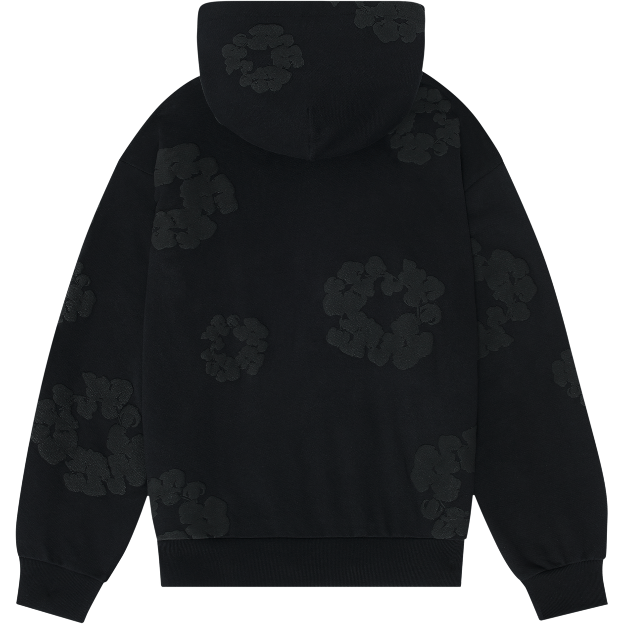 Denim Tears Cotton Wreath Hooded Sweatshirt Black Monochrome