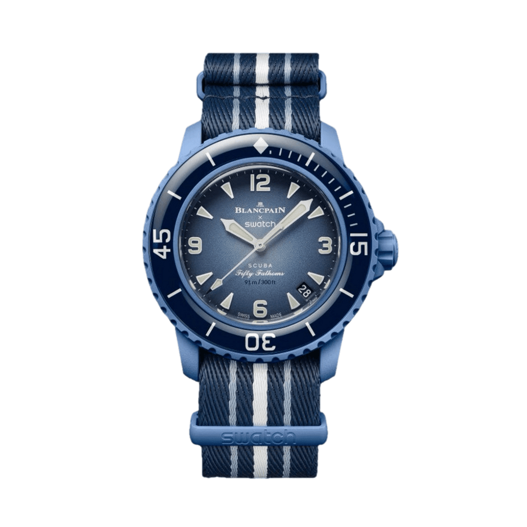 Swatch X Blancpain Bioceramic Scuba Fifty Fathmos Atlantic Ocean