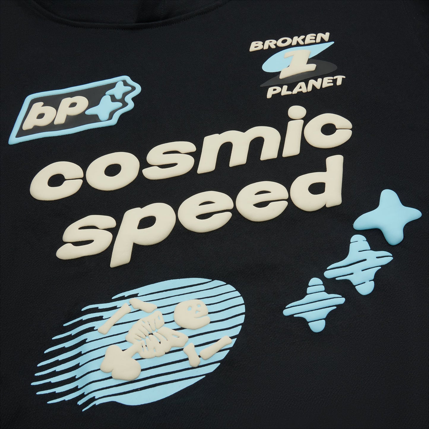 Broken Planet Cosmic Speed Hoodie Midnight Black