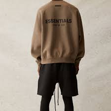 Fear of God Essentials Pull-Over Crewneck Taupe  SS21