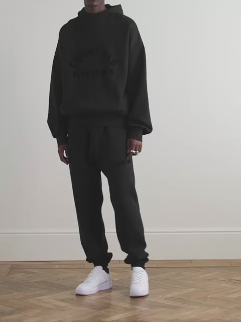 Black fear of god hoodie best sale