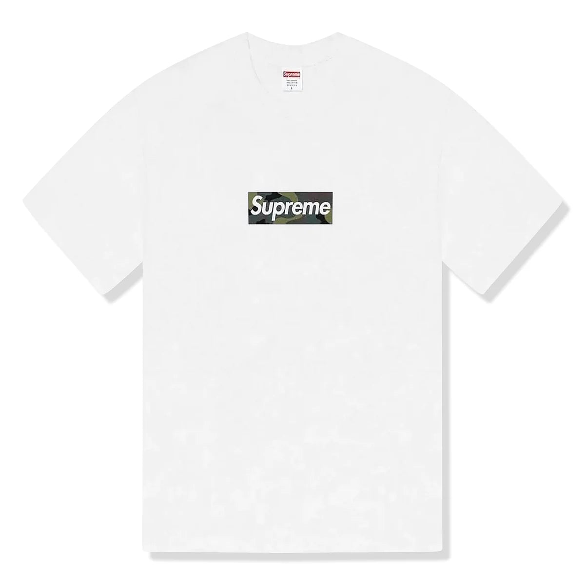 Supreme Camo Box Logo White T Shirt (FW23)