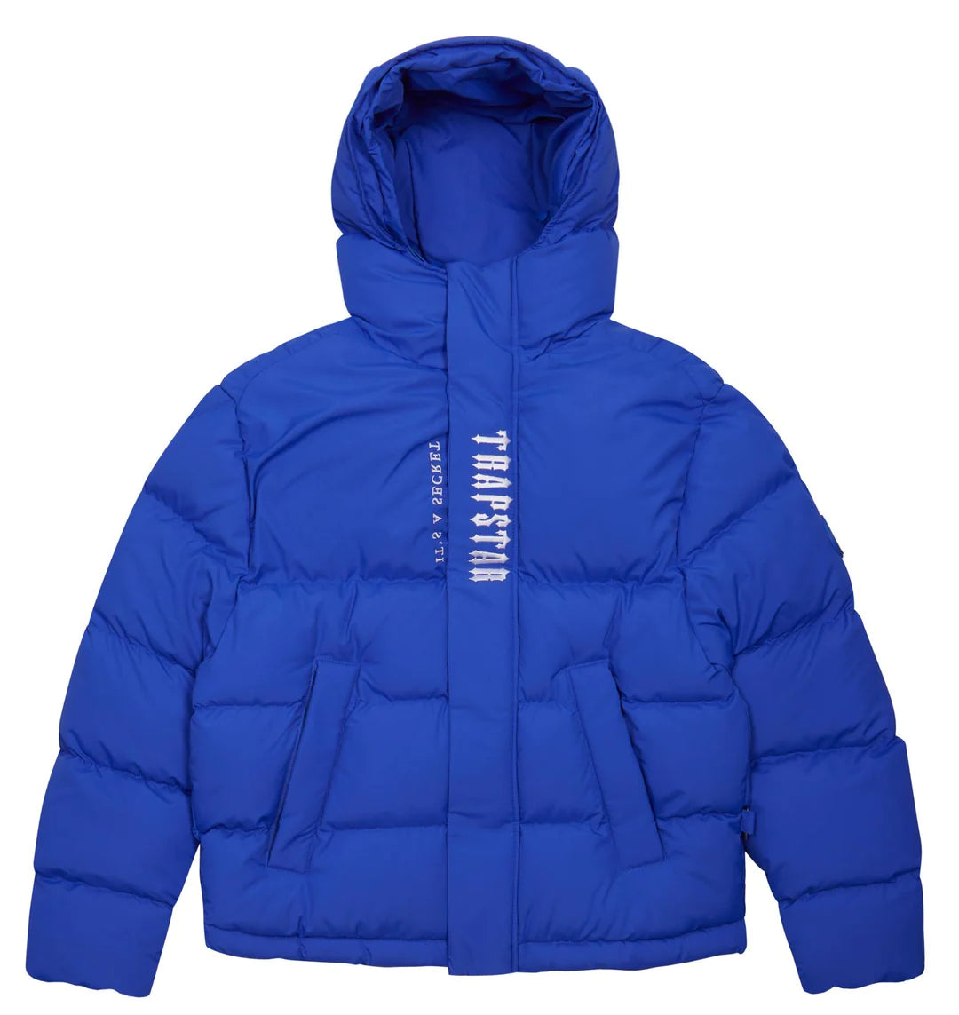 Trapstar Decoded Hooded Puffer 2.0 - Dazzling Blue  Medium