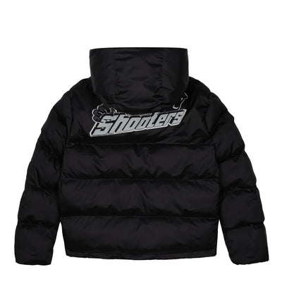 Trapstar Shooters Hooded Puffer - Black/Reflective