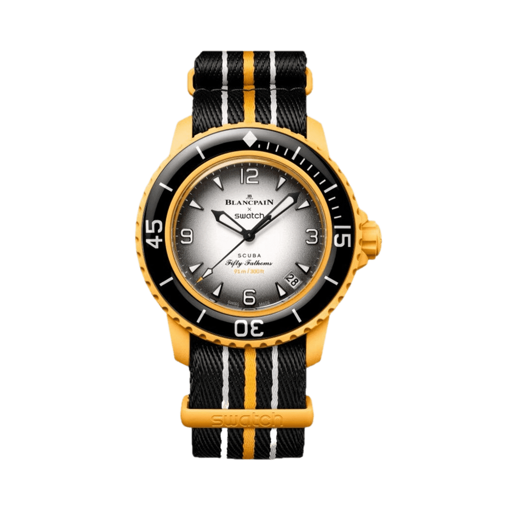 Swatch X Blancpain Bioceramic Scuba Fifty Fathmos Pacific Ocean