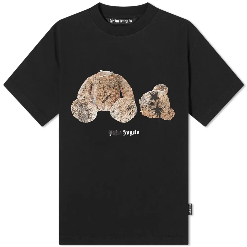 PALM ANGELS SPRAY LOGO KILL THE BEAR TEE - M SNEAKERS