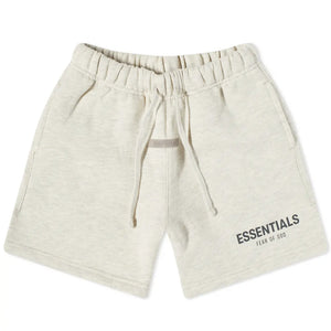 KIDS FEAR OF GOD ESSENTIALS SHORTS LIGHT HEATHER OATMEAL (SS21) - M SNEAKERS