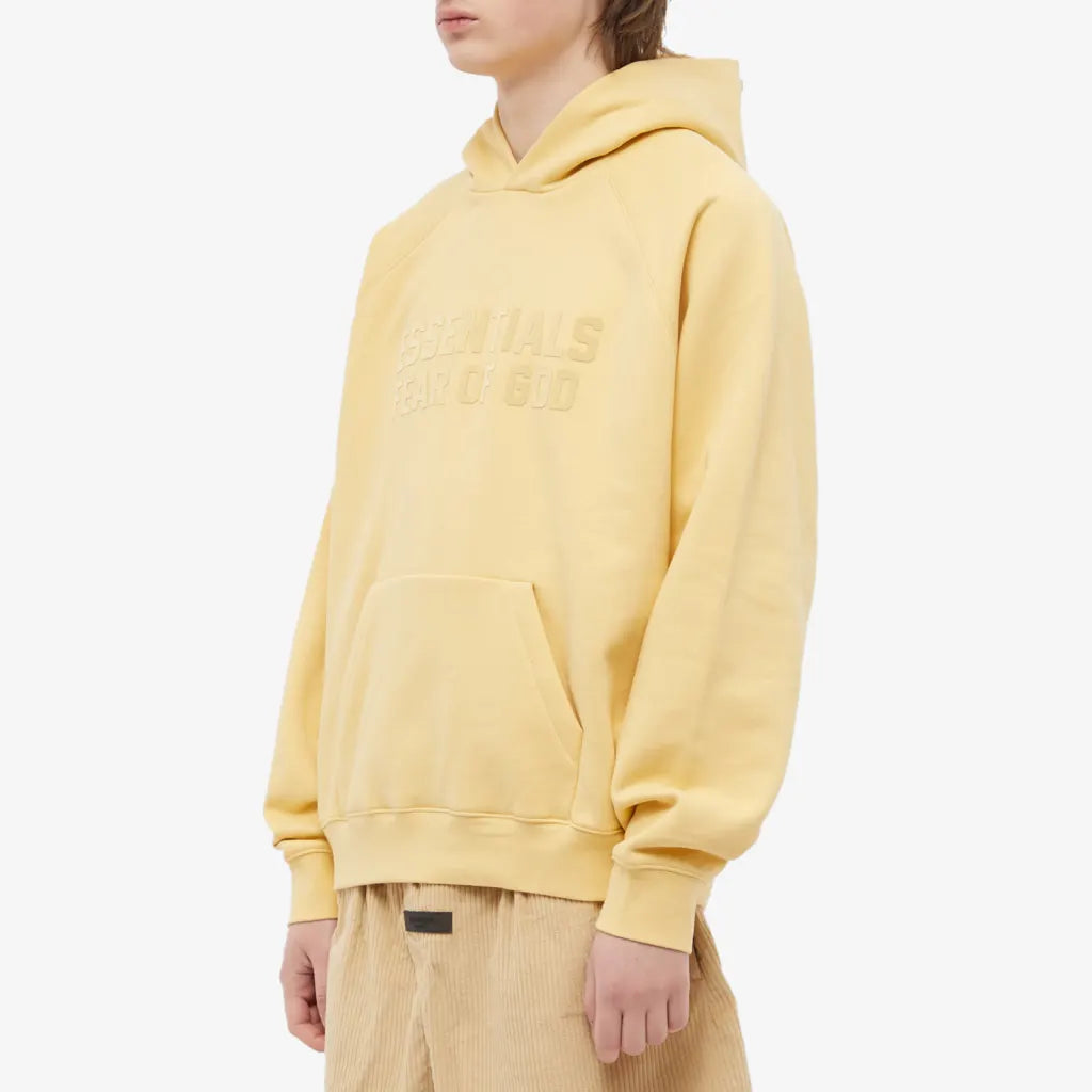 FEAR OF GOD ESSENTIALS HOODY LIGHT TUSCAN - M SNEAKERS