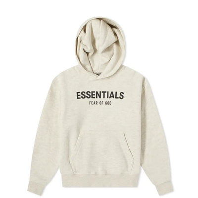 KIDS FEAR OF GOD ESSENTIALS HOODIE LIGHT HEATHER OATMEAL (SS21) - M SNEAKERS