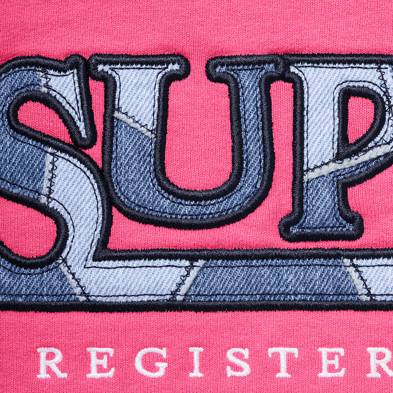 SUPREM DENIM LOGO HOODED SWEATSHIRT - M SNEAKERS