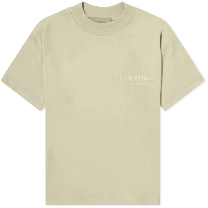 FEAR OF GOD ESSENTIALS LOGO TEE WHEAT - M SNEAKERS