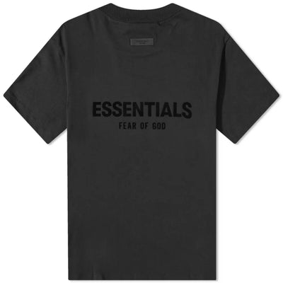 FEAR OF GOD ESSENTIALS LOGO TEE BLACK SS22 - M SNEAKERS