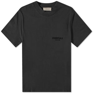 FEAR OF GOD ESSENTIALS LOGO TEE BLACK SS22 - M SNEAKERS