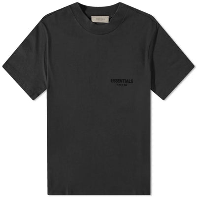 FEAR OF GOD ESSENTIALS LOGO TEE BLACK SS22 - M SNEAKERS