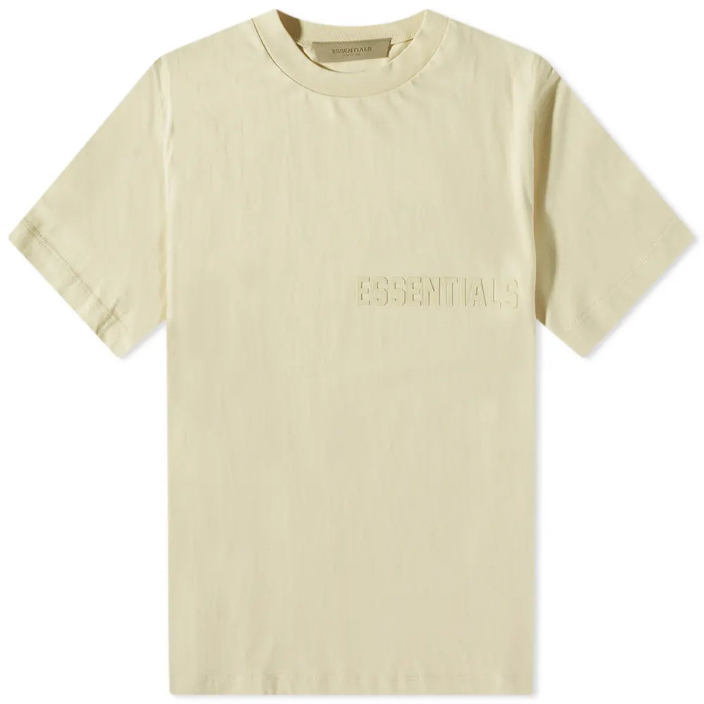 FEAR OF GOD ESSENTIALS LOGO TEE EGG SHELL - M SNEAKERS