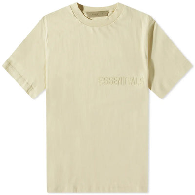 FEAR OF GOD ESSENTIALS LOGO TEE EGG SHELL - M SNEAKERS