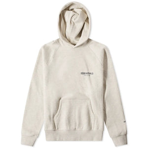 FEAR OF GOD ESSENTIALS  CORE POPOVER HOODY LIGHT HEATHER OATMEAL - M SNEAKERS