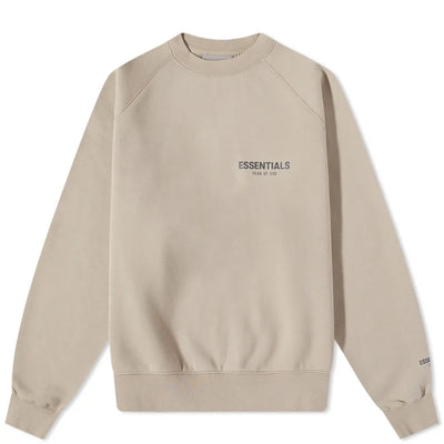 FEAR OF GOD ESSENTIALS CREWSWEAT TAN (CORE) - M SNEAKERS