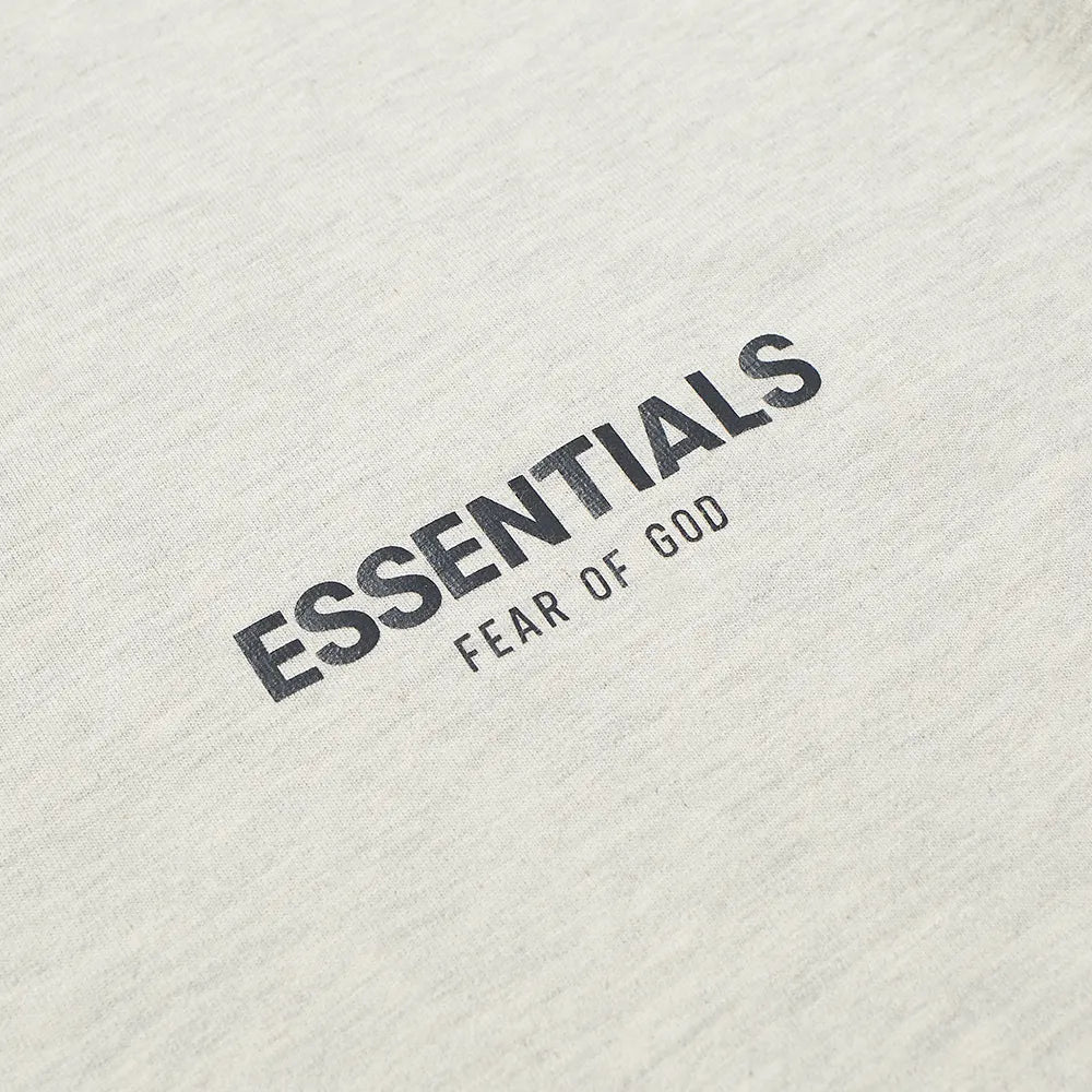 FEAR OF GOD ESSENTIALS TEE CORE LIGHT HEATHER OATMEAL - M SNEAKERS