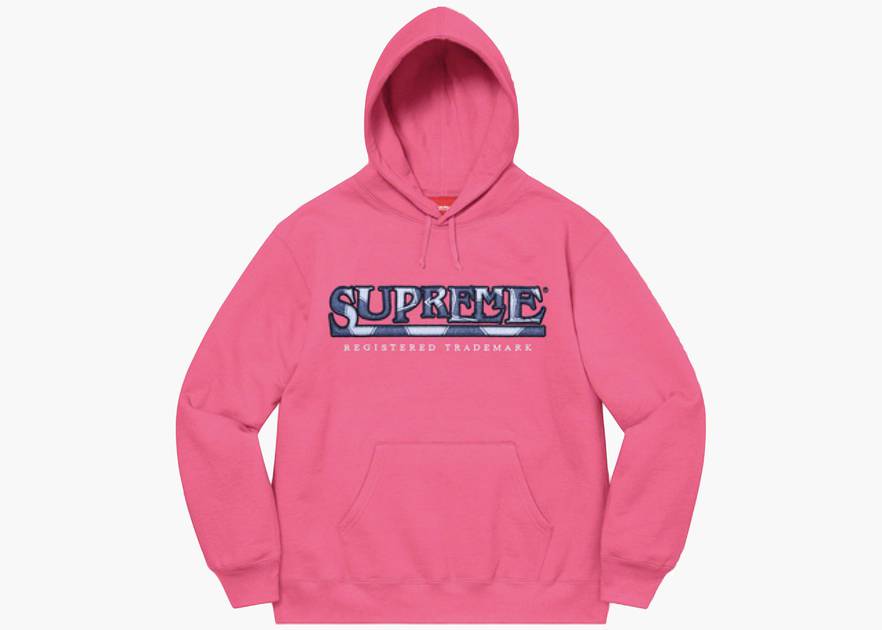 SUPREM DENIM LOGO HOODED SWEATSHIRT - M SNEAKERS