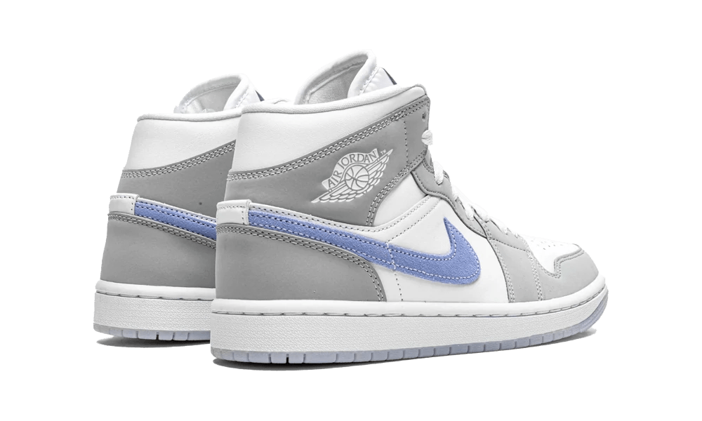 JORDAN 1 MID WOLF GREY ALUMINUM (W) - M SNEAKERS