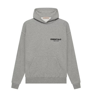 FEAR OF GOD ESSENTIALS POPOVER HOODY DARK HEATHER OATMEAL - M SNEAKERS