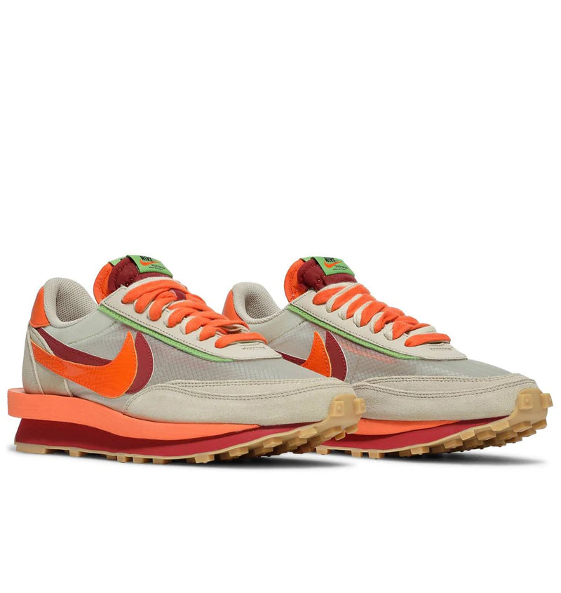 LD WAFFLE SACAI X CLOT 'KISS OF DEATH NET' ORANGE BLAZE - M SNEAKERS